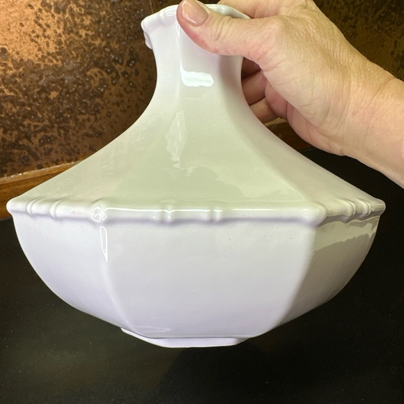 Jonathon Adler HAPPY CHIC White 8-Sided Chinoiserie Vase Contemporary Classic - Picture 5 of 8